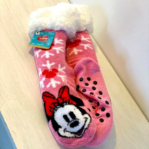 Mini Mouse Slipper Socks! NWT 💖 - Picture 1 of 5